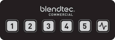 Blender komercyjny BlendTec Connoisseur 825 – panel sterowania