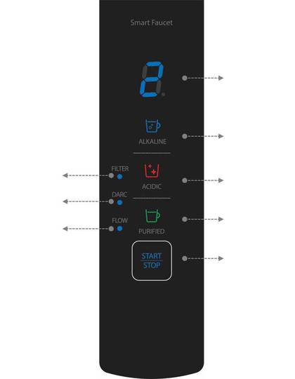 Ionpia UD-1000 undersink water ionizer detail