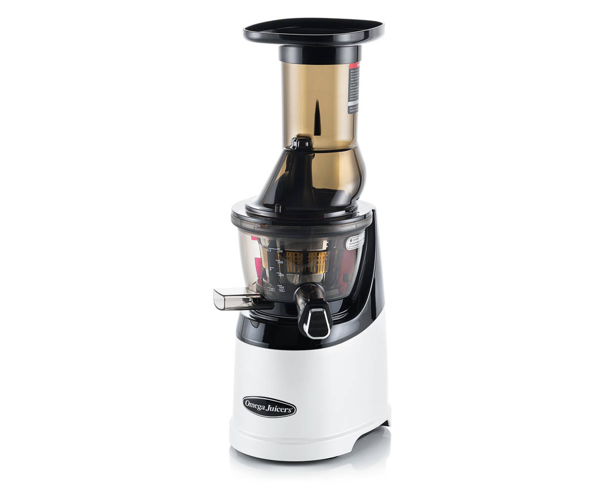 Omega MMV-702 MegaMouth vertical juicer white