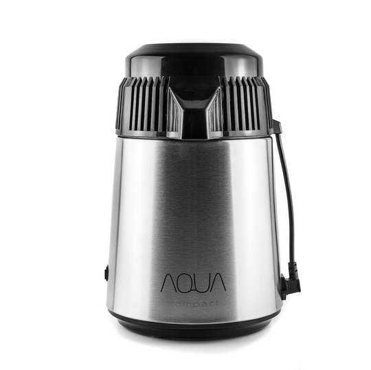 Destylator wody Aqua Compact chrom – przód