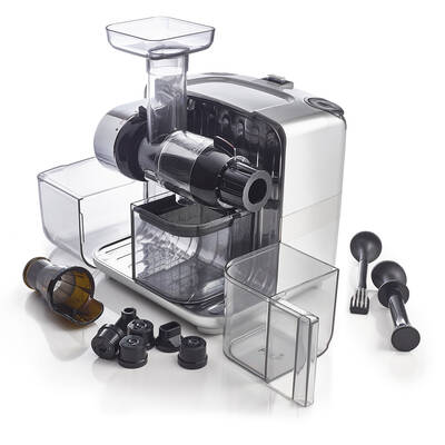 Omega Juice Cube 302 srebrna otwarta